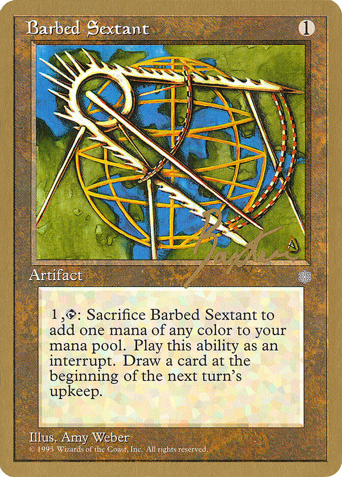 Barbed Sextant card front