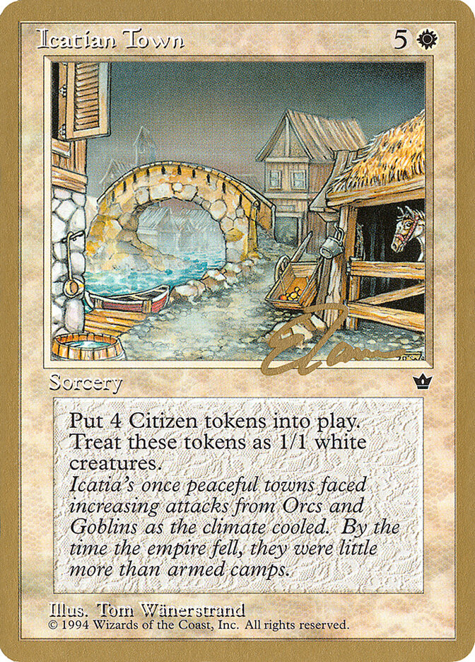 Icatian Town card front