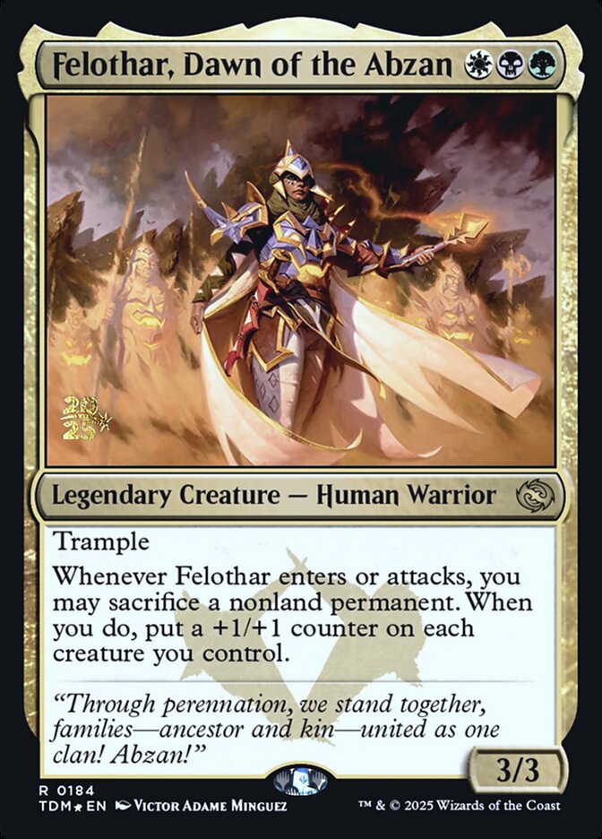 Felothar, Dawn of the Abzan card front