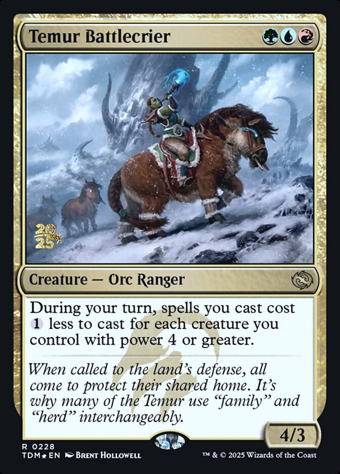 Temur Battlecrier card front