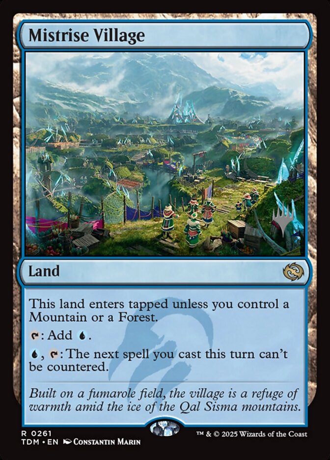 Mistrise Village card front