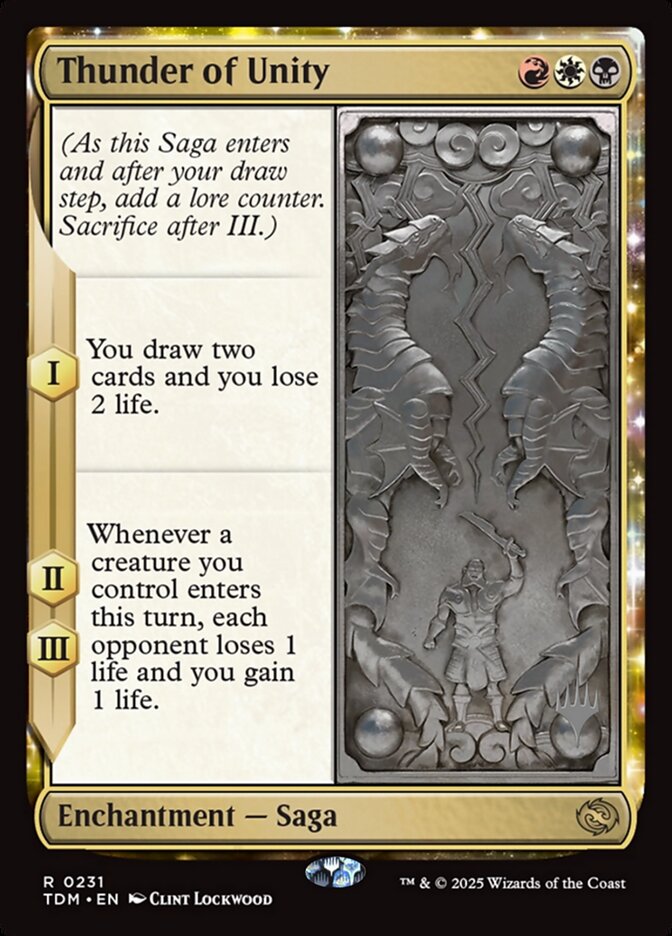 Thunder of Unity card front