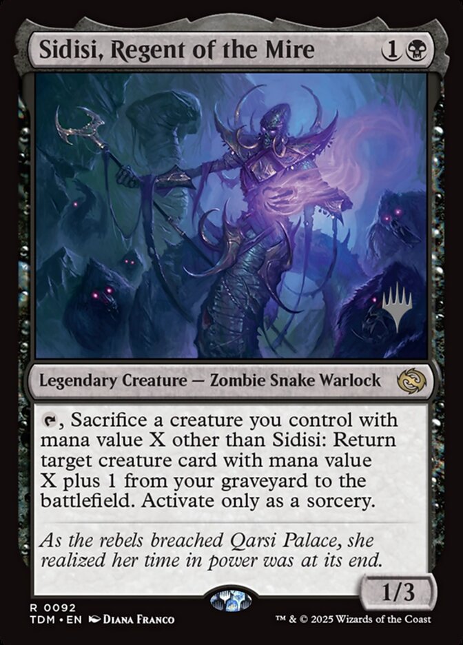 Sidisi, Regent of the Mire card front