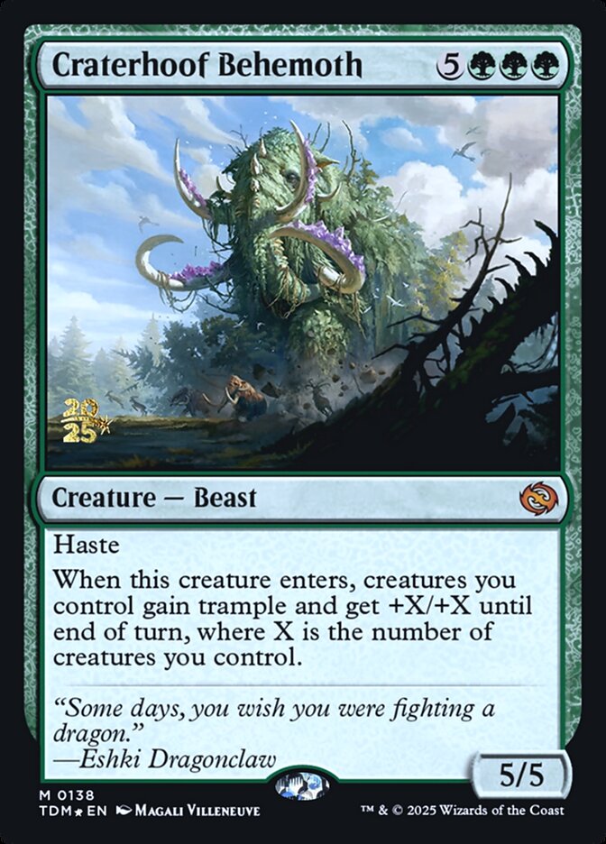 Craterhoof Behemoth card front