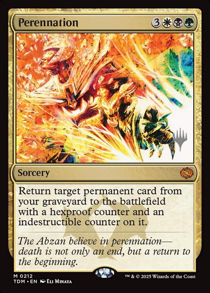 Perennation card front