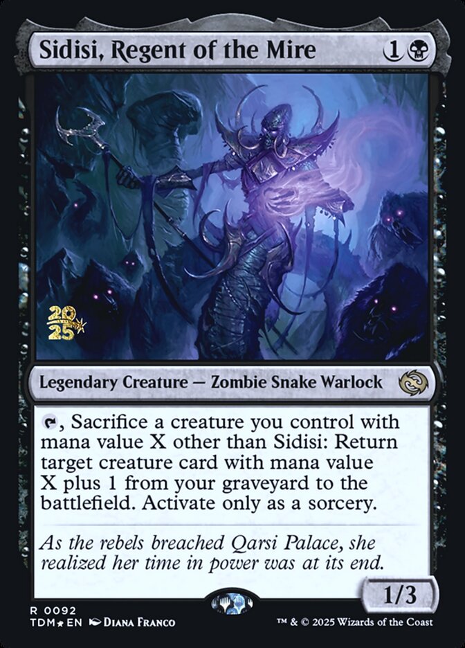 Sidisi, Regent of the Mire card front