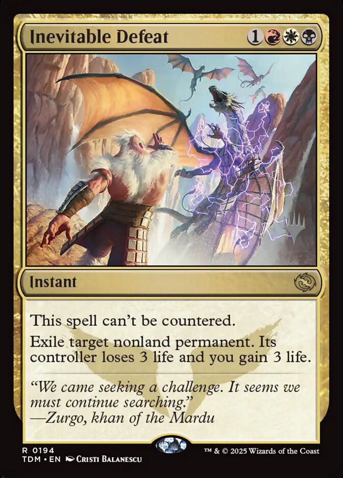 Inevitable Defeat card front