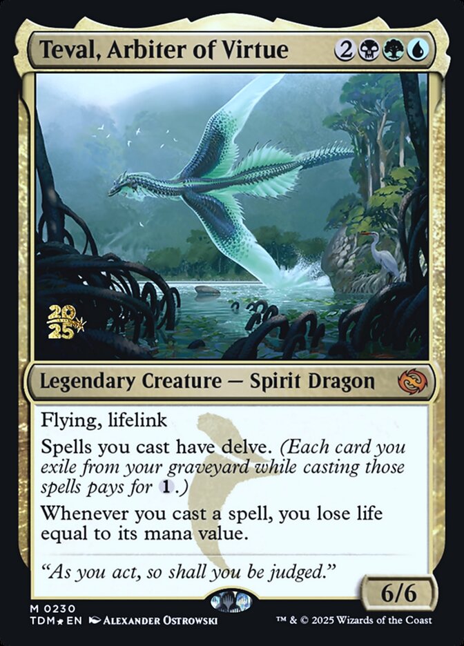 Teval, Arbiter of Virtue card front