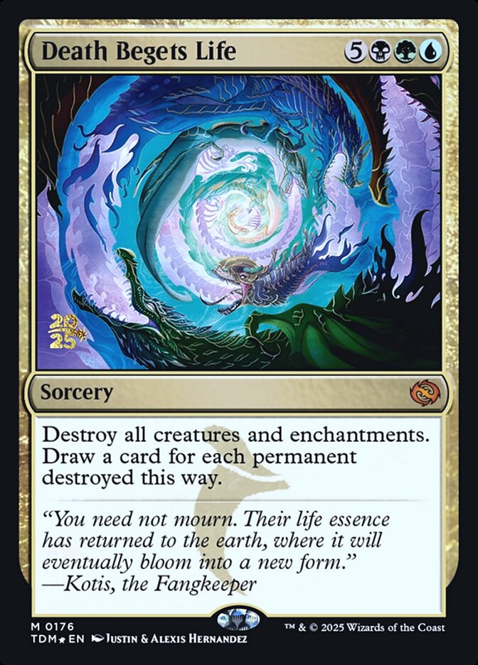 Death Begets Life card front