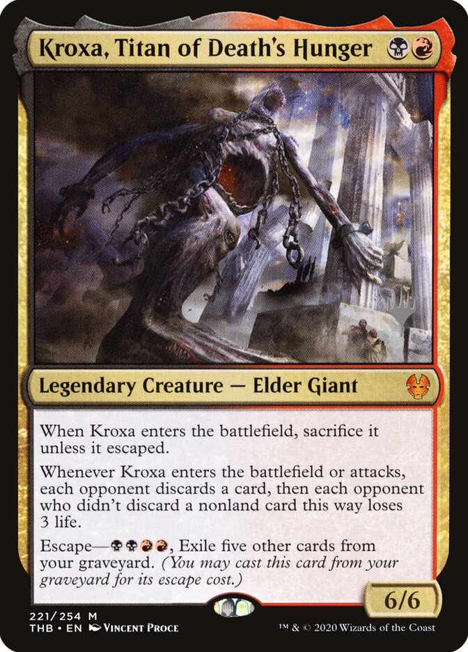 Kroxa, Titan of Death's Hunger card front