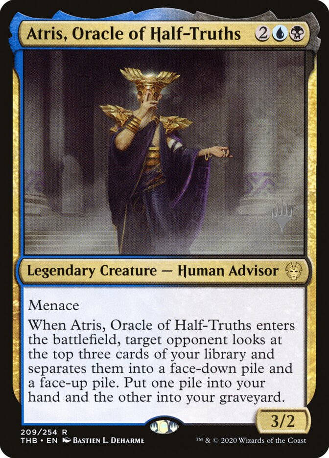 Atris, Oracle of Half-Truths card front