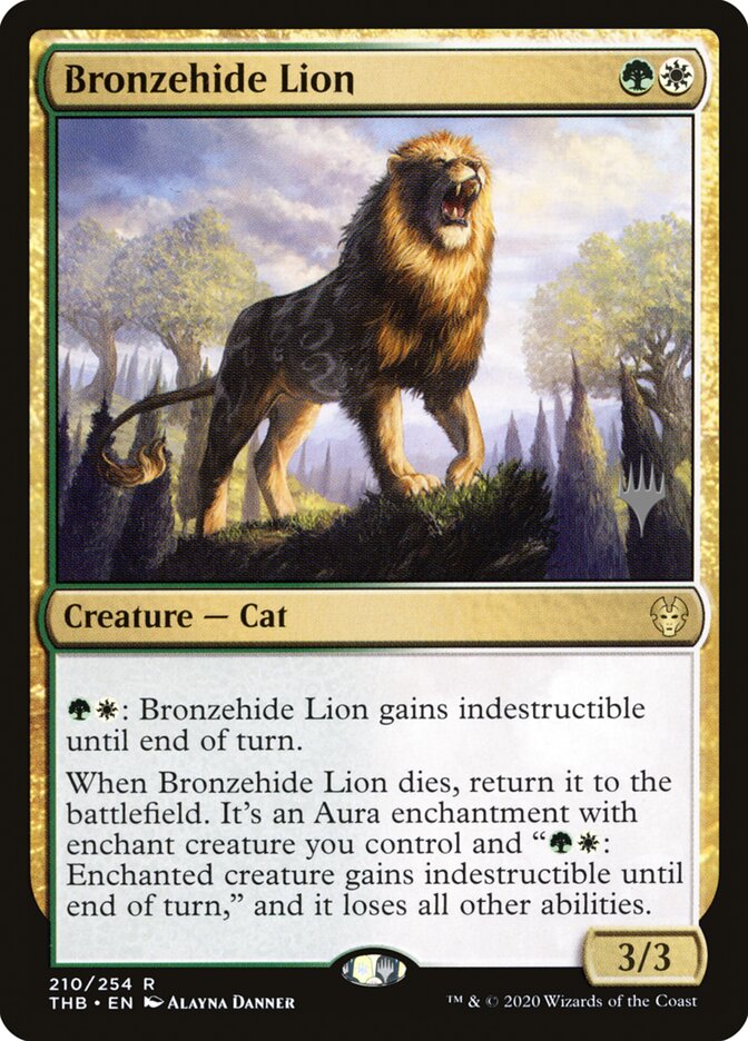 Bronzehide Lion card front