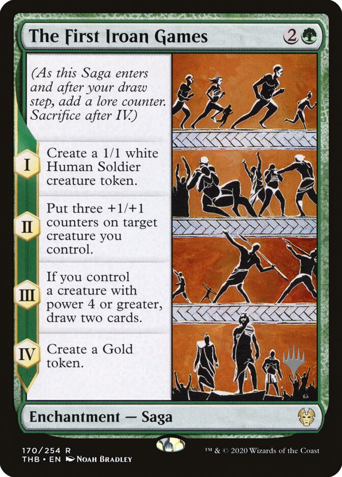 The First Iroan Games card front