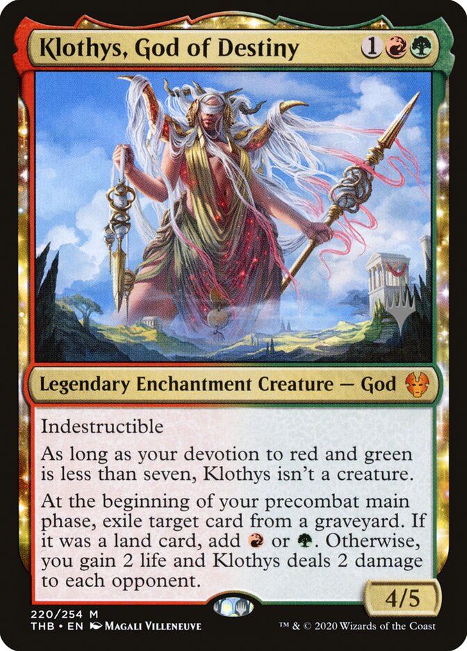 Klothys, God of Destiny card front