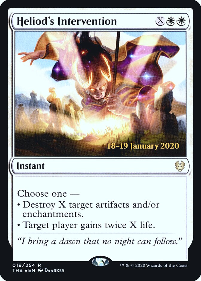 Heliod's Intervention card front
