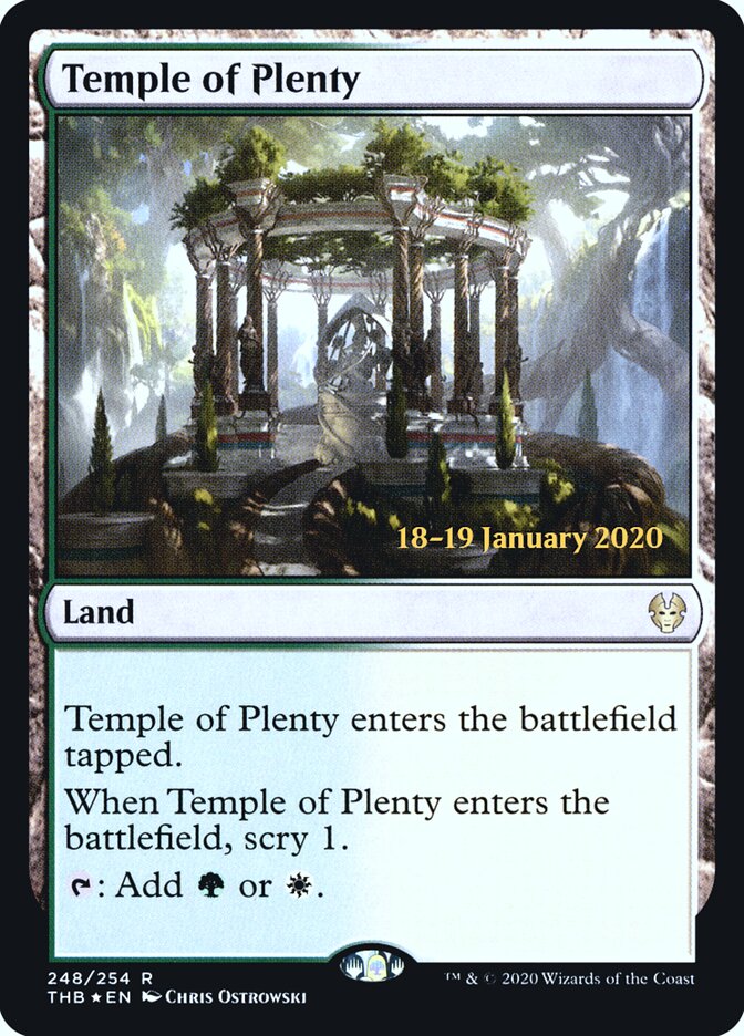 Temple of Plenty card front