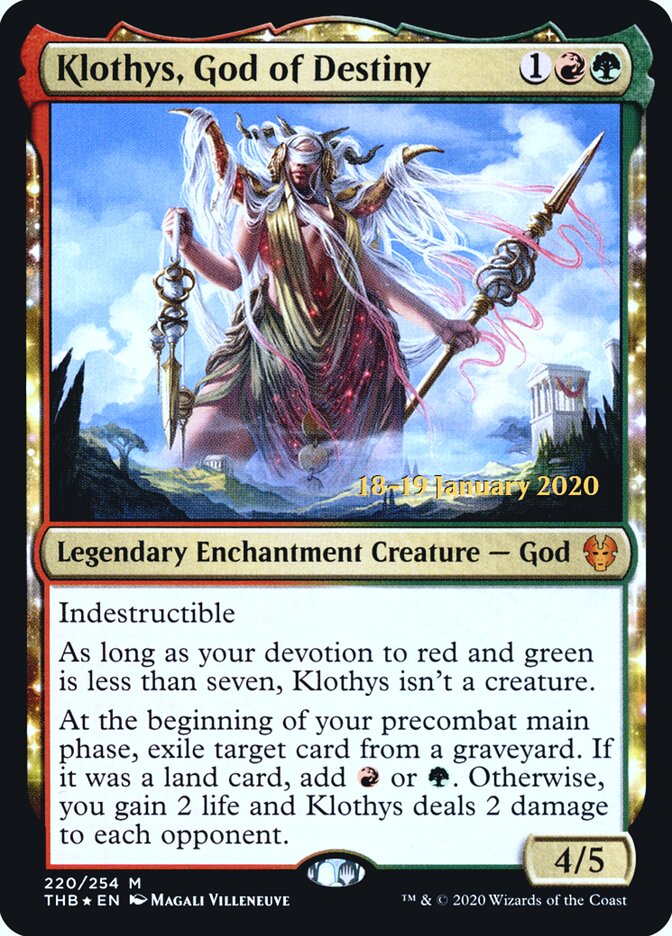 Klothys, God of Destiny card front