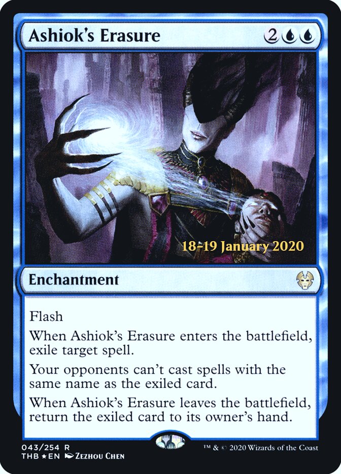 Ashiok's Erasure card front