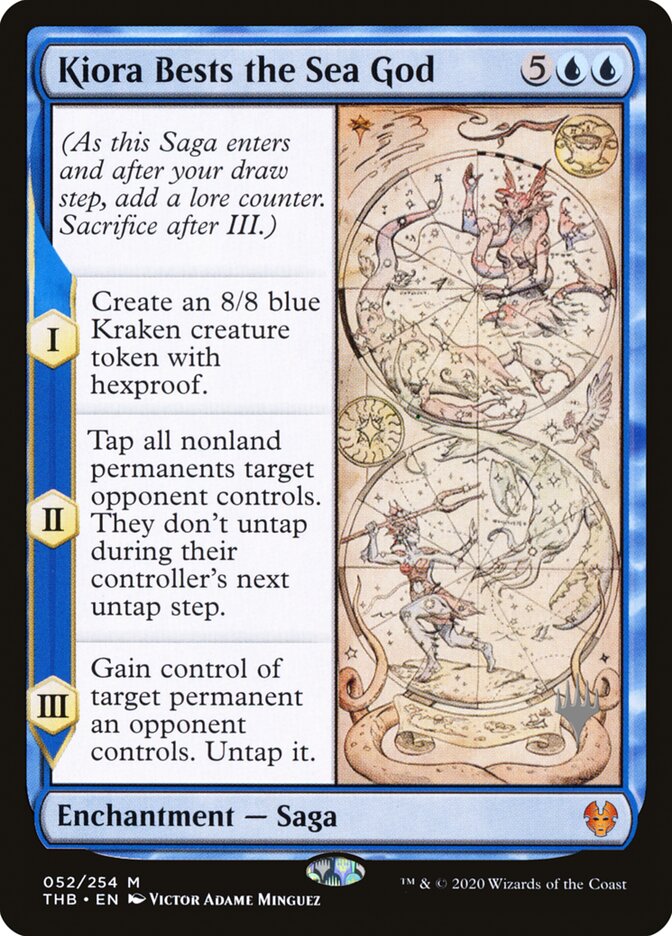 Kiora Bests the Sea God card front