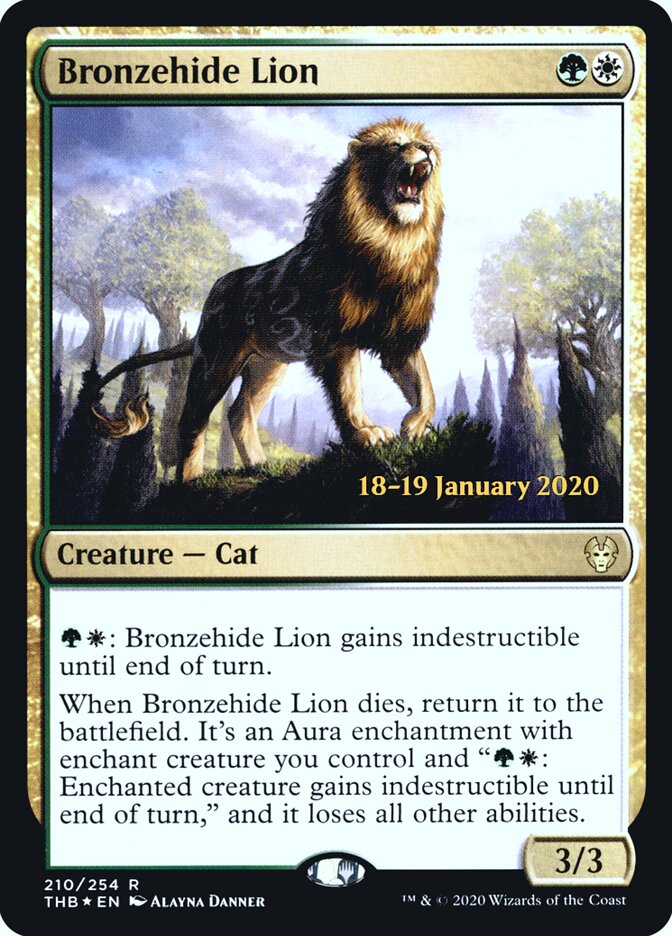 Bronzehide Lion card front