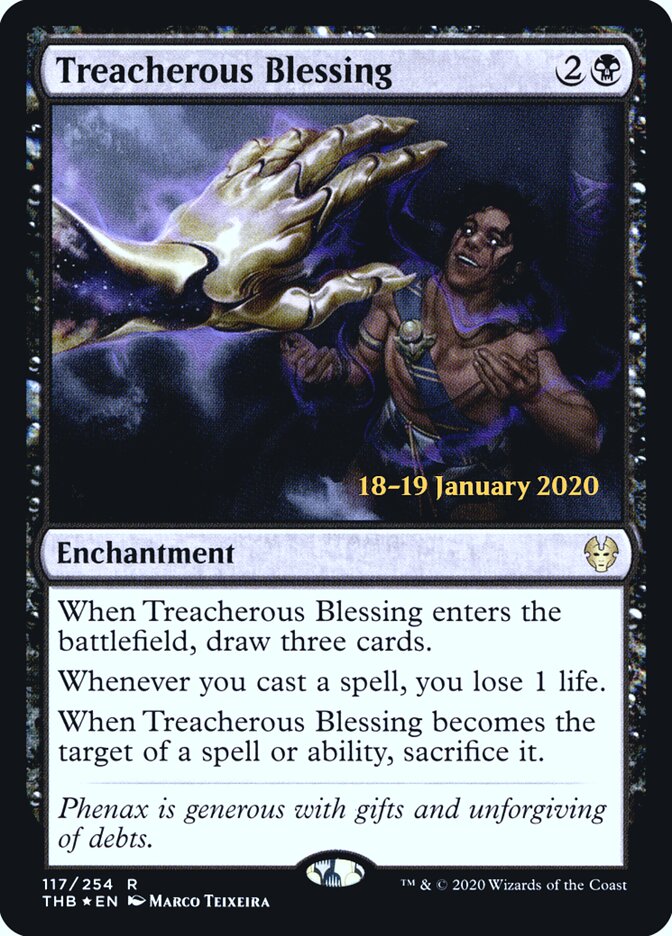 Treacherous Blessing card front