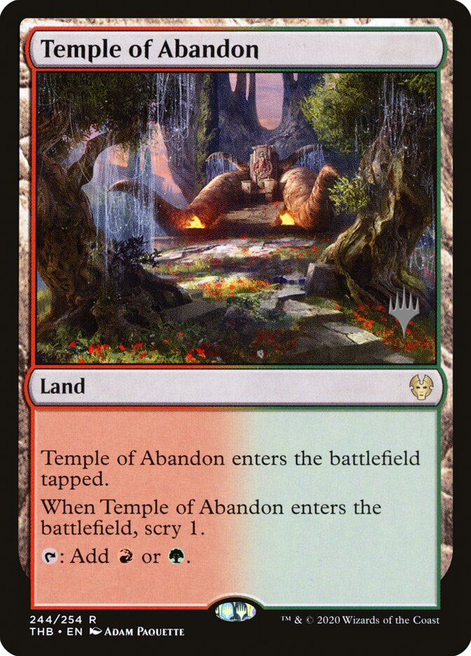 Temple of Abandon card front