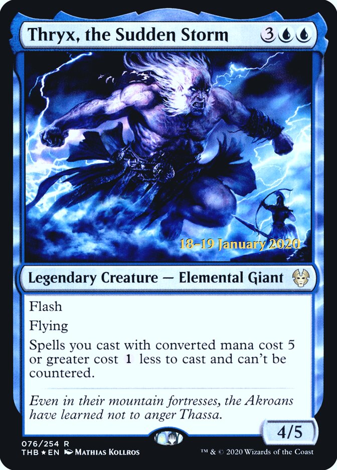 Thryx, the Sudden Storm card front