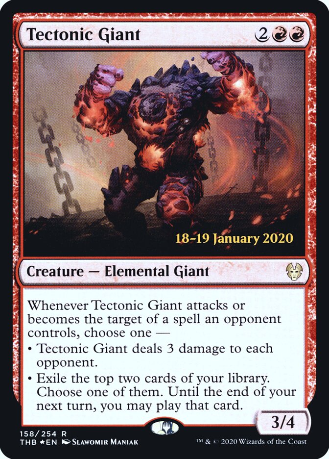 Tectonic Giant card front