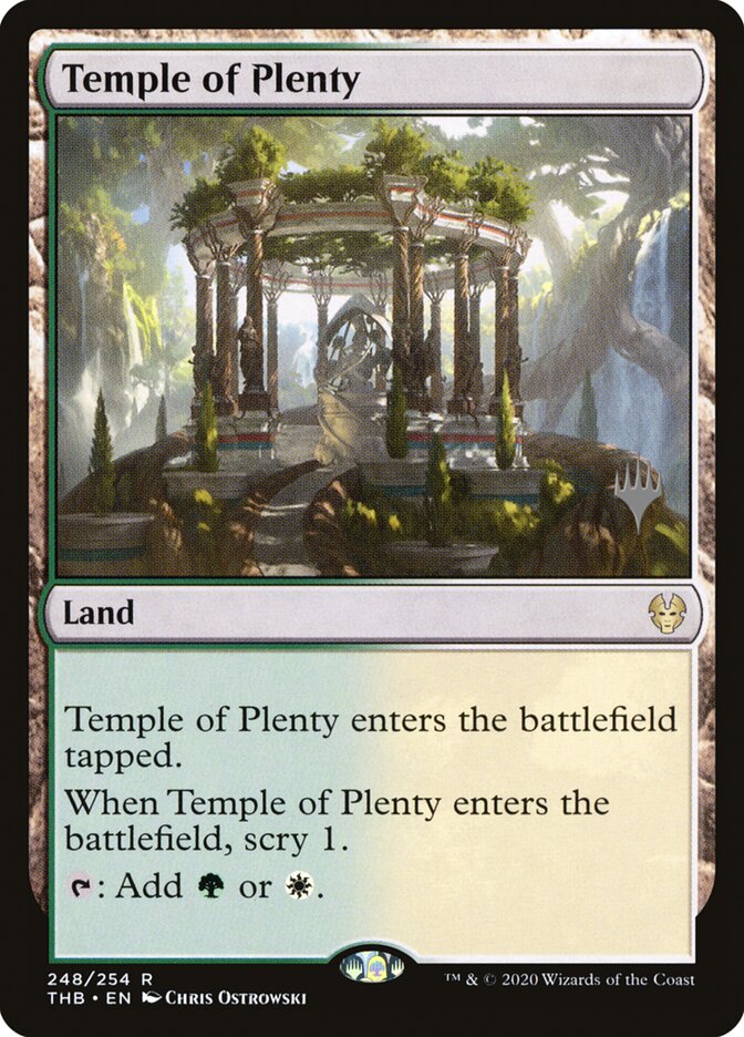 Temple of Plenty card front