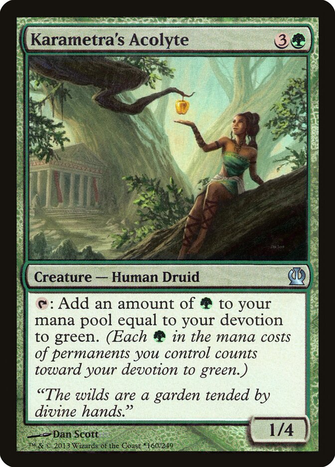 Karametra's Acolyte card front