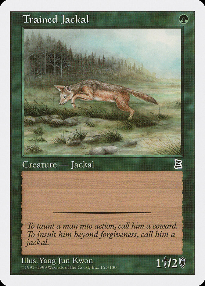 Trained Jackal card front