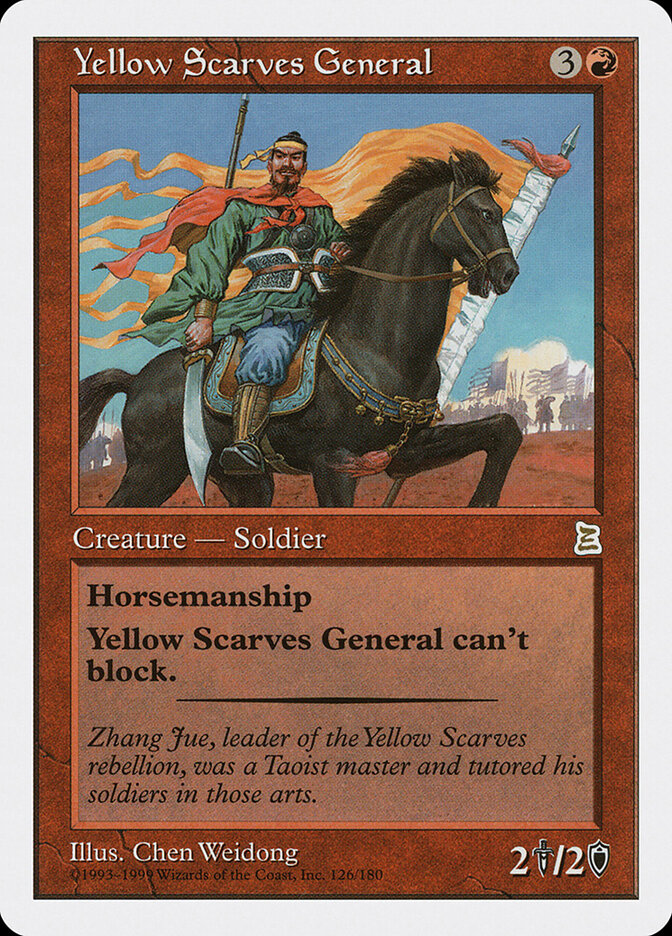 Yellow Scarves General card front