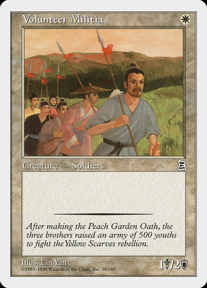 Volunteer Militia card front
