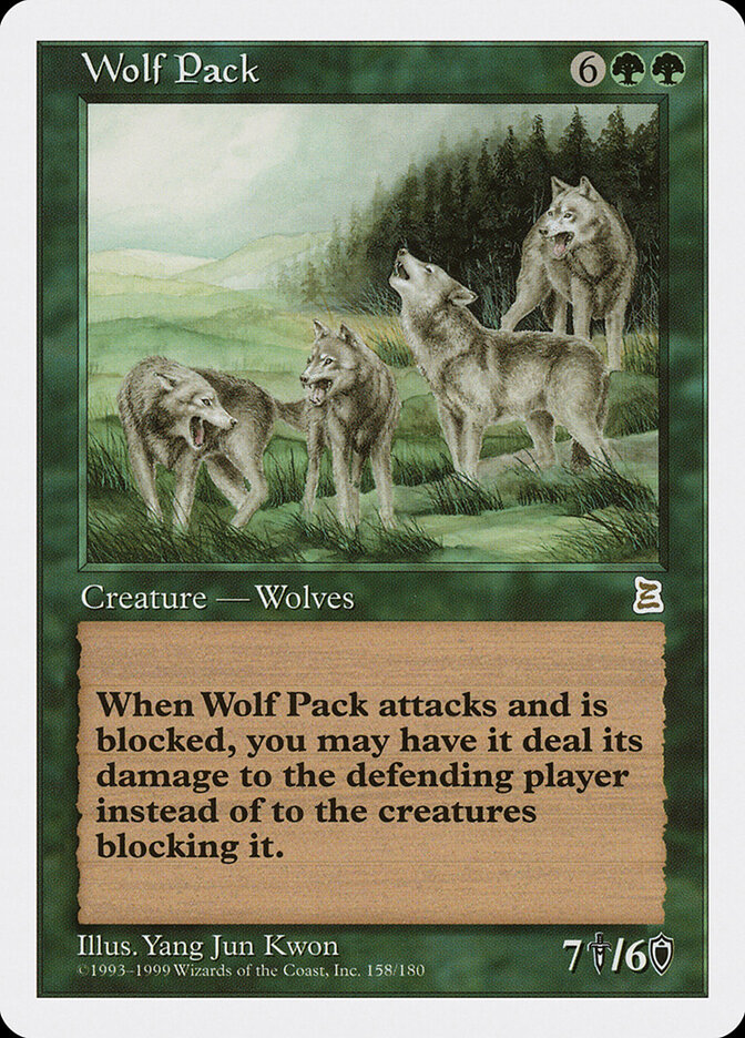 Wolf Pack card front