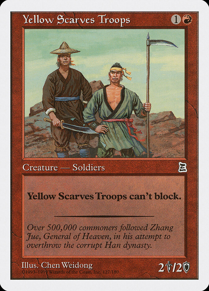 Yellow Scarves Troops card front