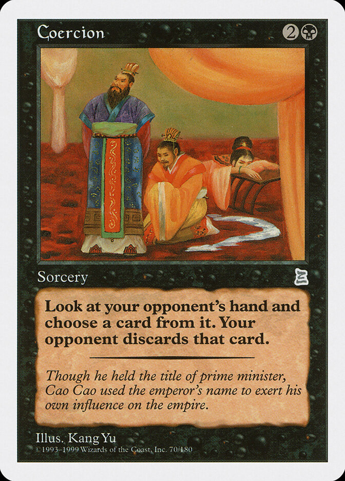 Coercion card front