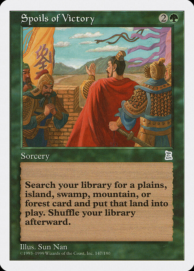 Spoils of Victory card front