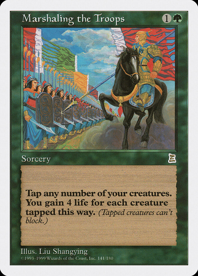 Marshaling the Troops card front