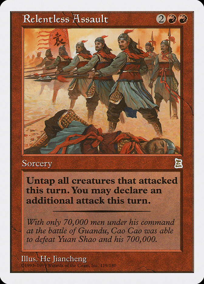 Relentless Assault card front