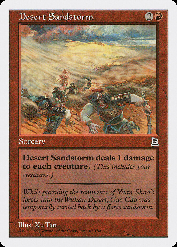 Desert Sandstorm card front