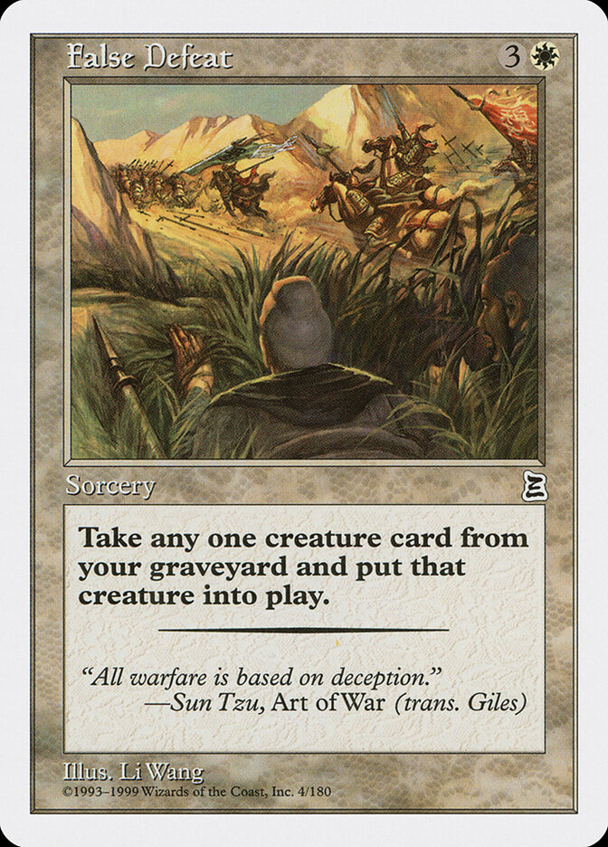 False Defeat card front