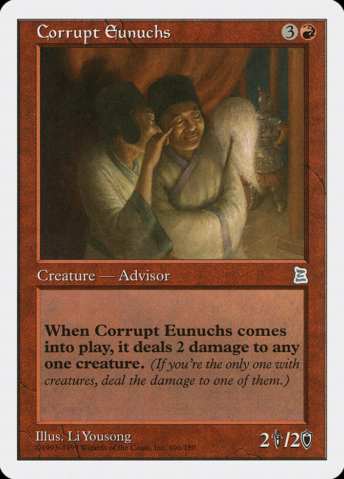 Corrupt Eunuchs card front