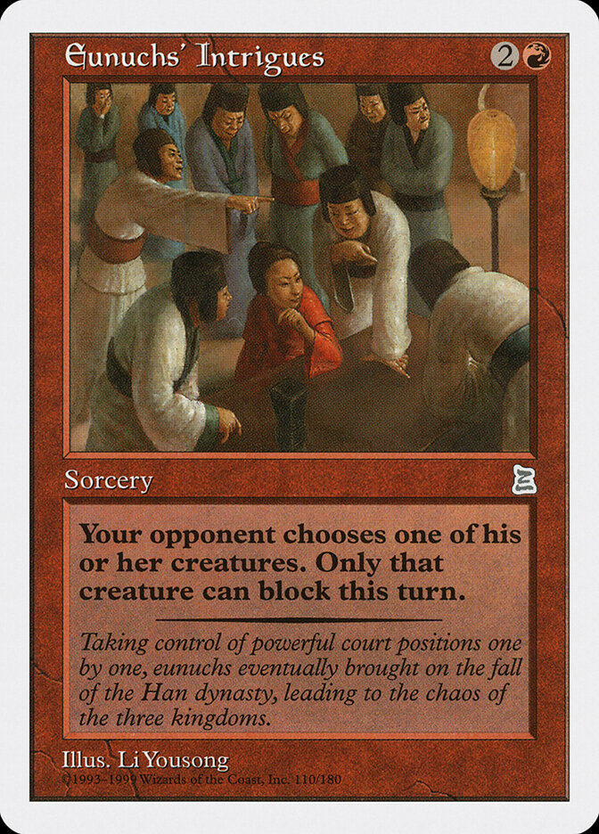 Eunuchs' Intrigues card front