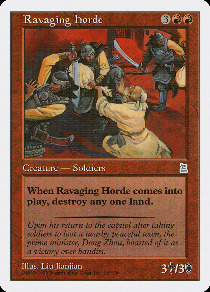 Ravaging Horde card front