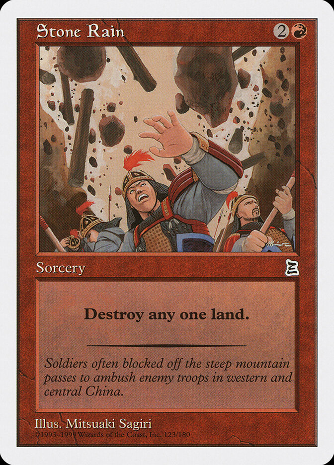 Stone Rain card front