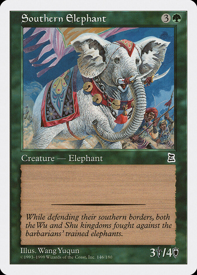 Southern Elephant card front