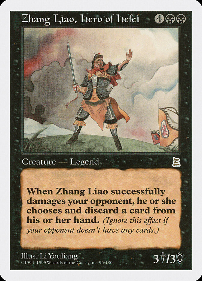 Zhang Liao, Hero of Hefei card front