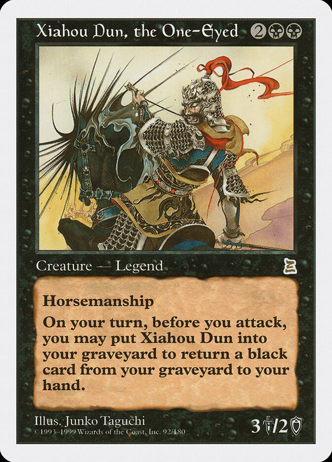 Xiahou Dun, the One-Eyed card front