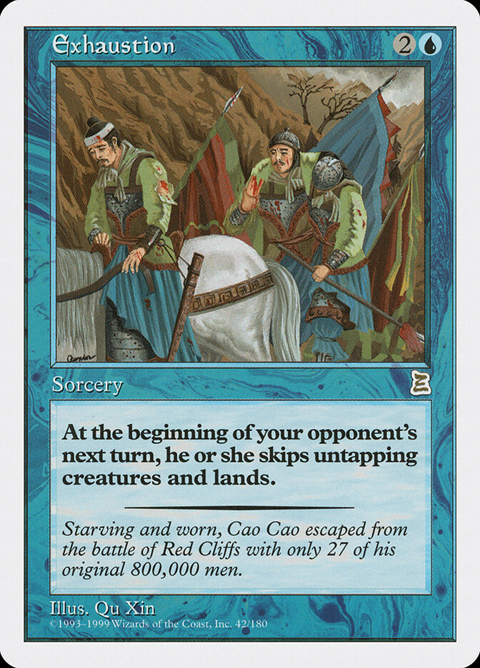 Exhaustion card front