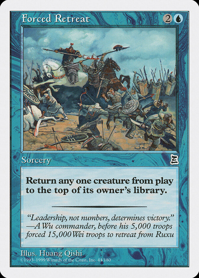 Forced Retreat card front